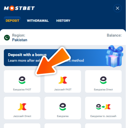 Fund your account for cricket betting at Mostbet.