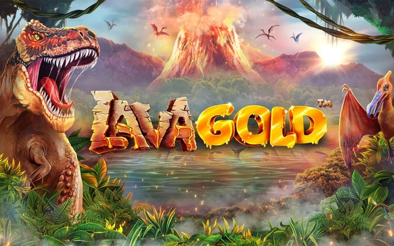 Explore Jurassic time with Lava Gold game at Mostbet.