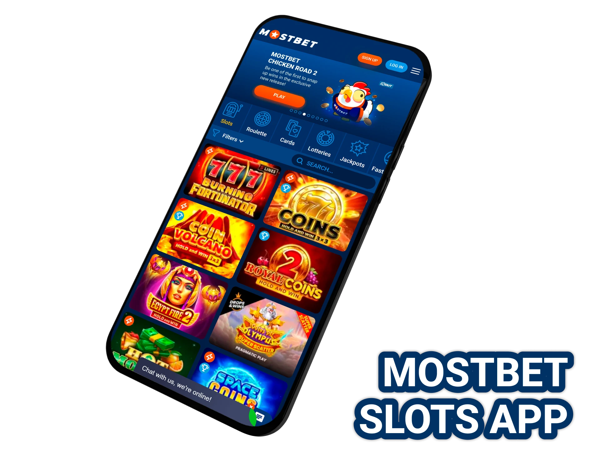 Get official Mostbet app and play slots anytime anywhere.